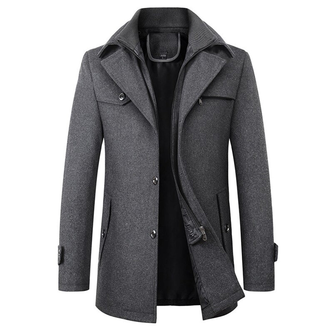 Men's Elegant Long Trench Coat