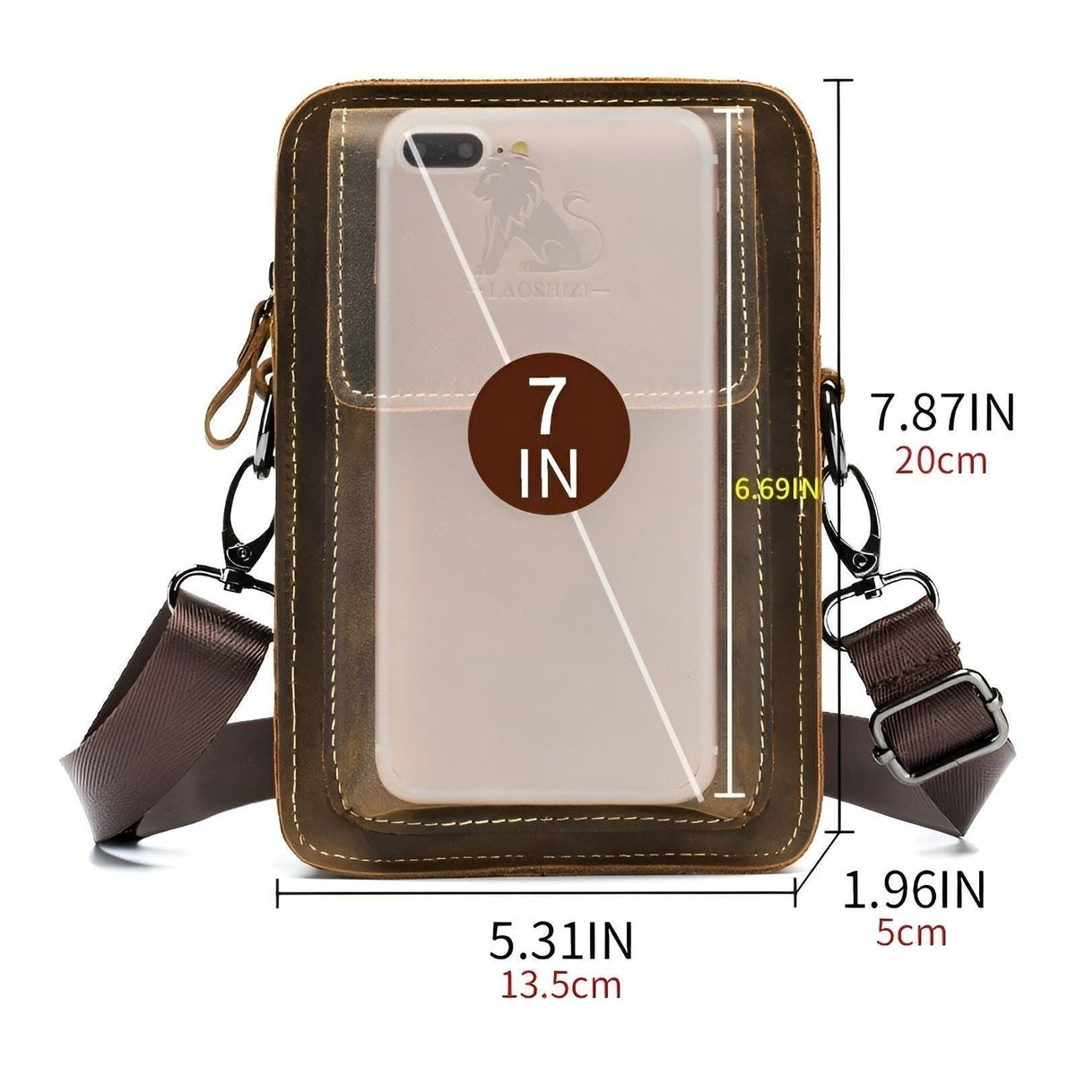 Men's Functional Waist Bag with Adjustable Strap and Multi-Pocket Design
