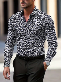 Men's Graphic Leopard Print Shirt