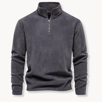 Men's Half-Zip Long Sleeve Pullover Sweater