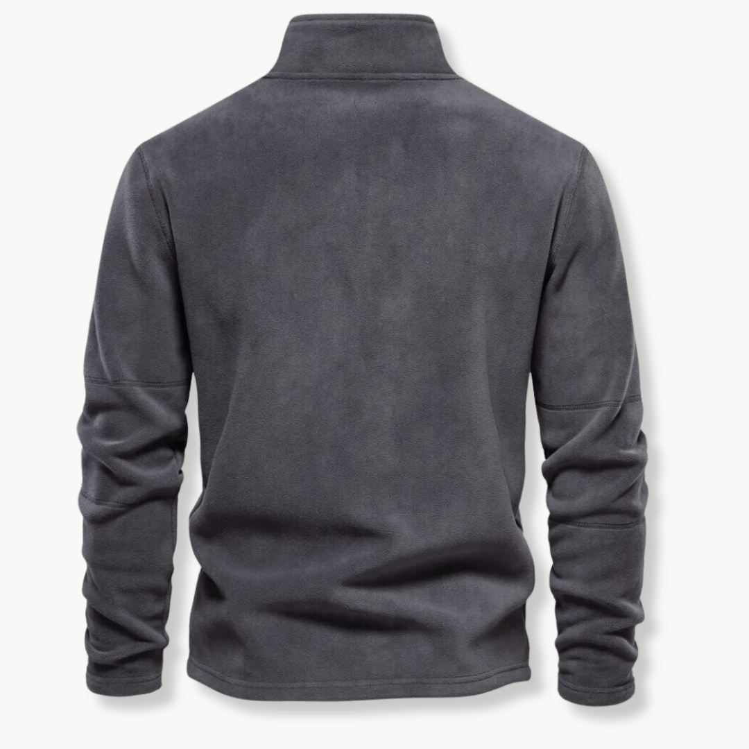 Men's Half-Zip Long Sleeve Pullover Sweater