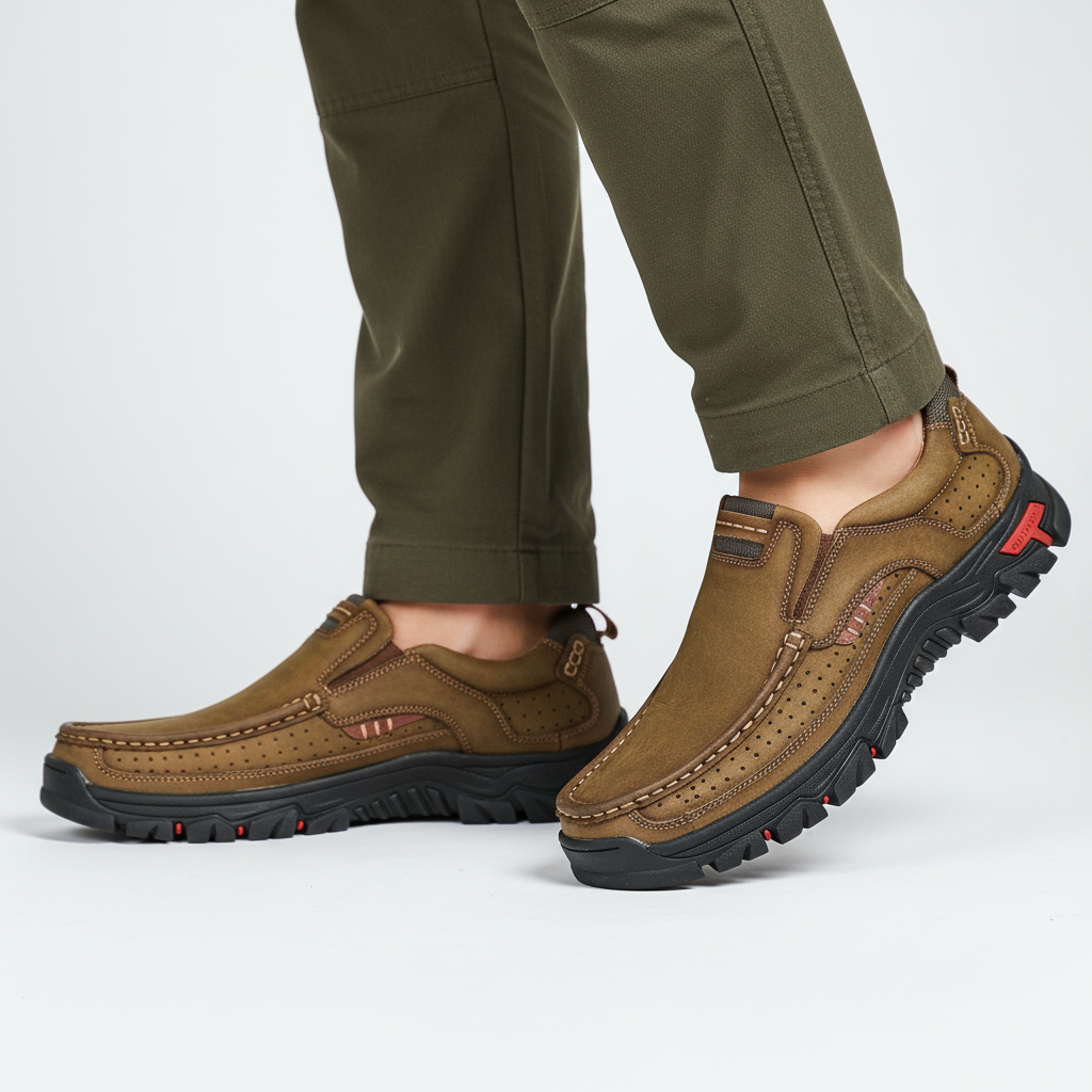Men's Hand-Stitched Orthopaedic Hiking Shoes