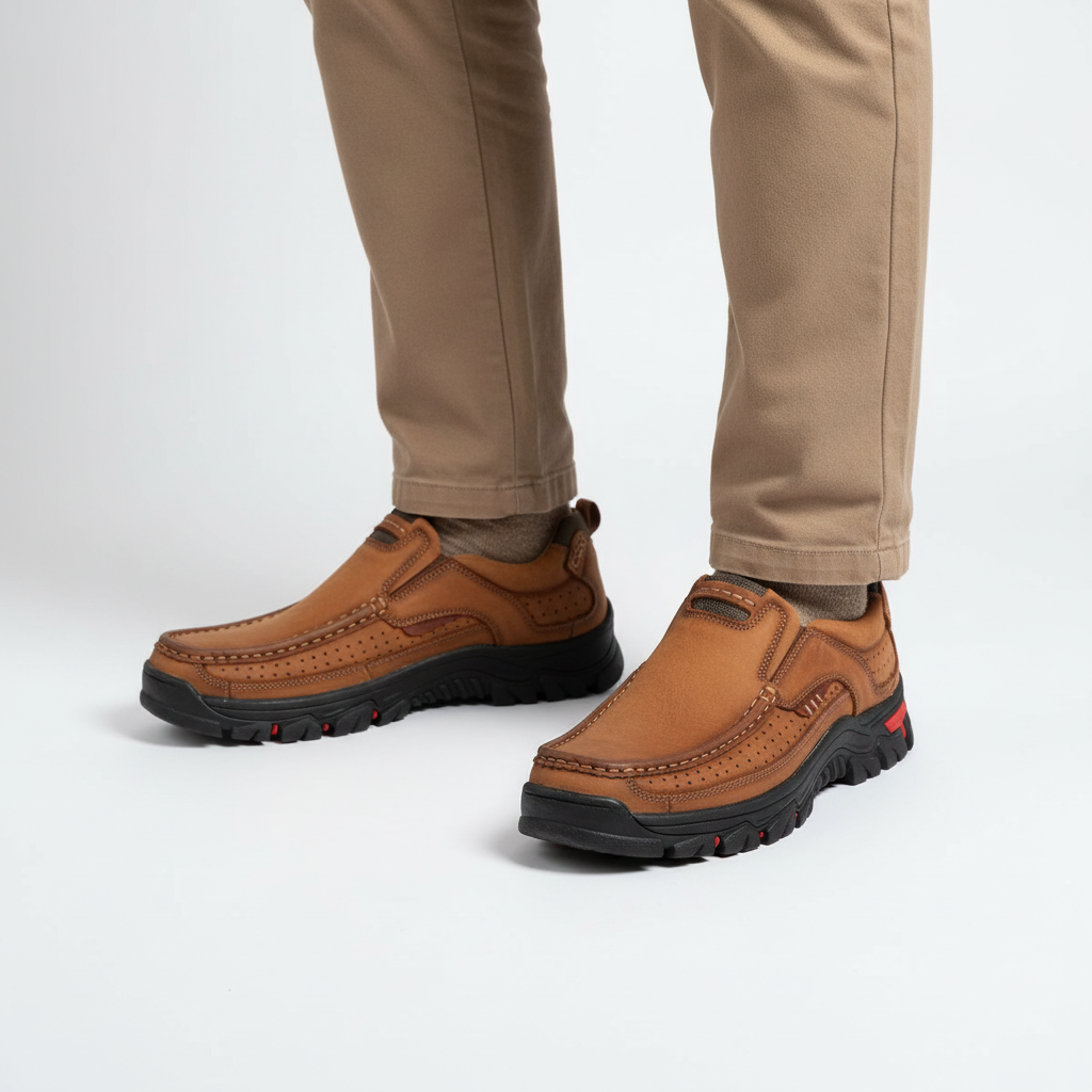 Men's Hand-Stitched Orthopaedic Hiking Shoes