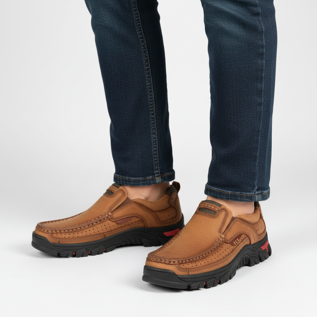 Men's Hand-Stitched Orthopaedic Hiking Shoes