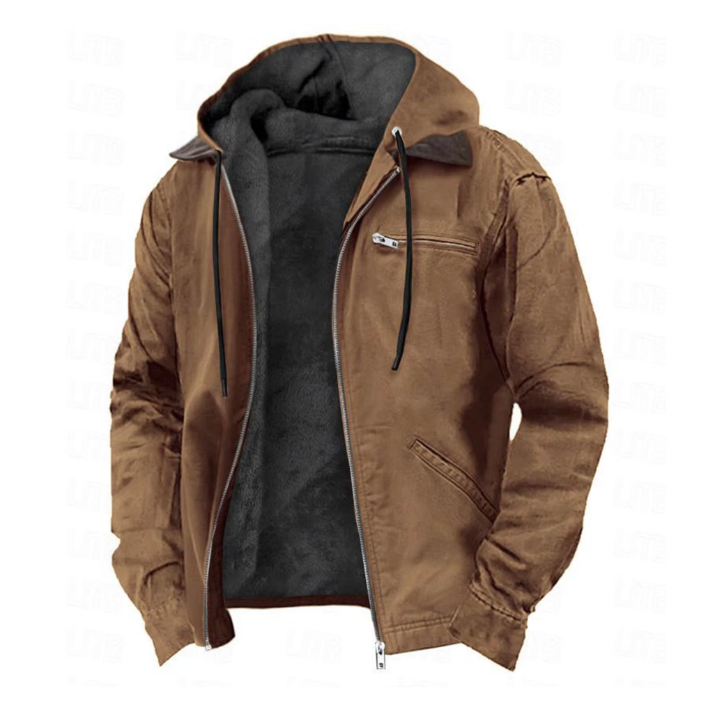 Men's Hooded Zip-Up Jacket