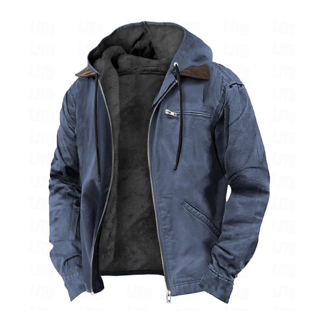 Men's Hooded Zip-Up Jacket
