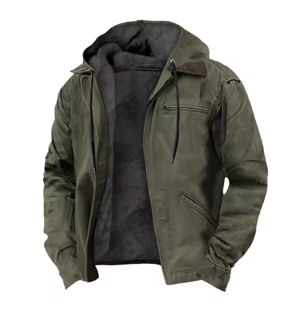 Men's Hooded Zip-Up Jacket