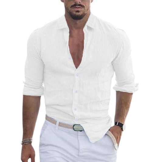 Men's Lightweight Long-Sleeve Casual Shirt