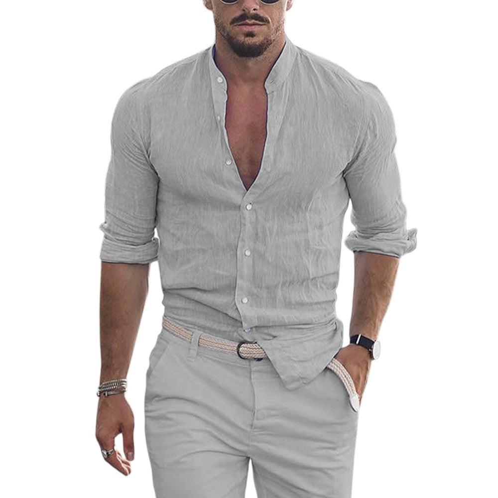 Men's Lightweight Long-Sleeve Casual Shirt