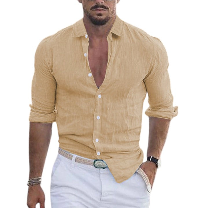 Men's Lightweight Long-Sleeve Casual Shirt