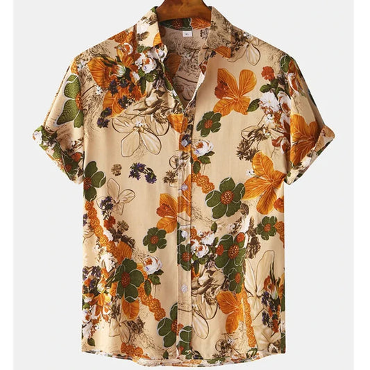 Men's Lightweight Tropical Floral Shirt