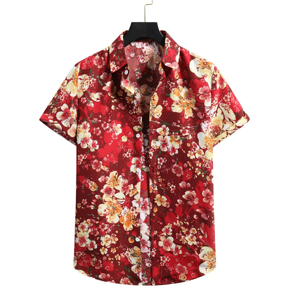 Men's Lightweight Tropical Floral Shirt