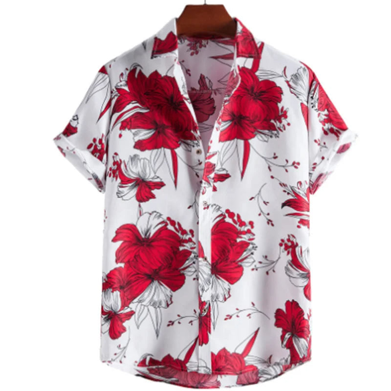 Men's Lightweight Tropical Floral Shirt