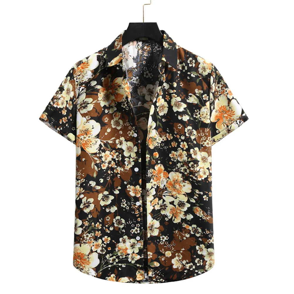 Men's Lightweight Tropical Floral Shirt