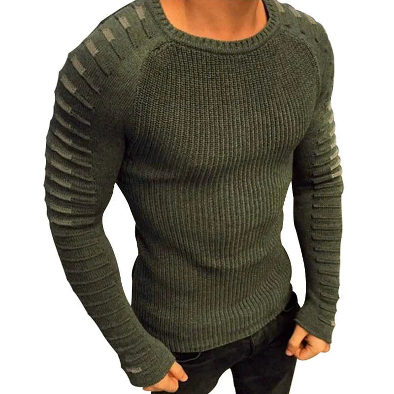 Men's Long Pleated Sweater