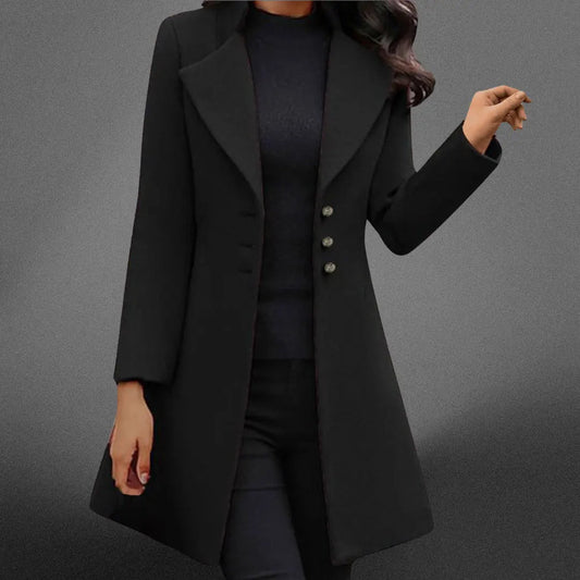 Men's Long-Sleeve Coat with Water-Resistant Outer Layer