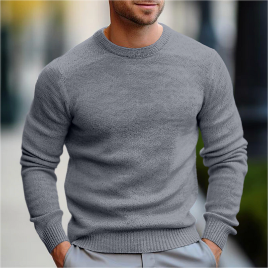 Men's Long-Sleeve Crew Neck Sweater