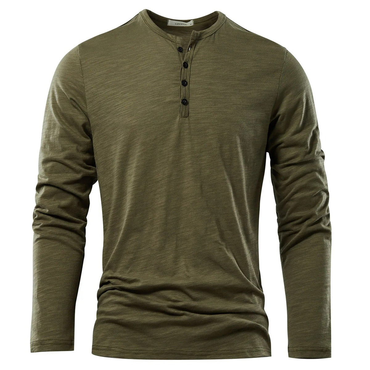 Men's Long-Sleeve Henley T-Shirt