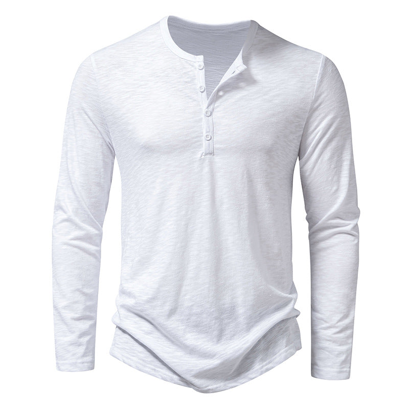 Men's Long-Sleeve Henley T-Shirt
