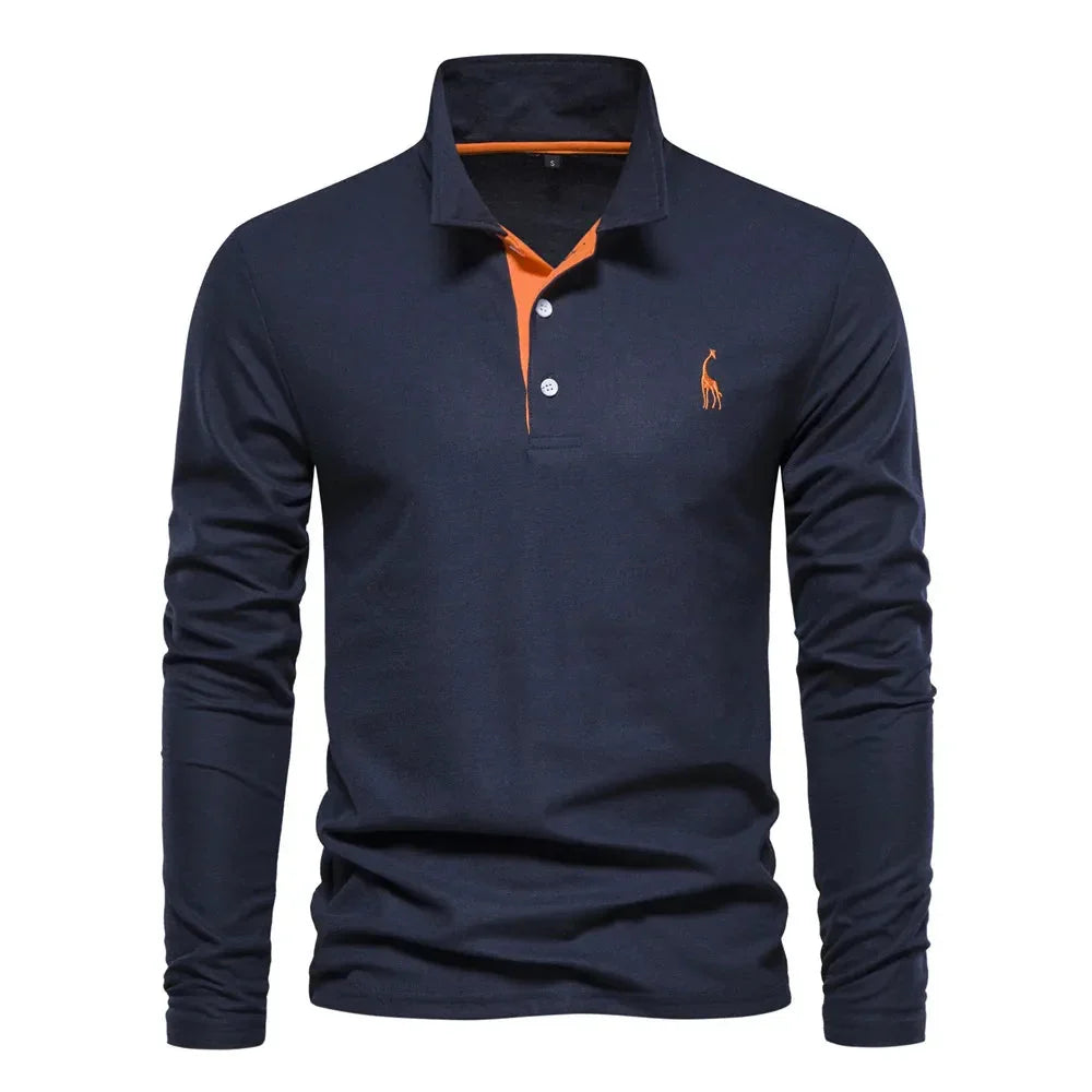 Men's Long-Sleeve Polo Shirt
