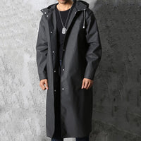 Men's Long Waterproof Hooded Coat