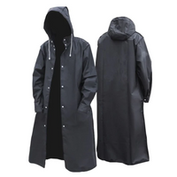 Men's Long Waterproof Hooded Raincoat