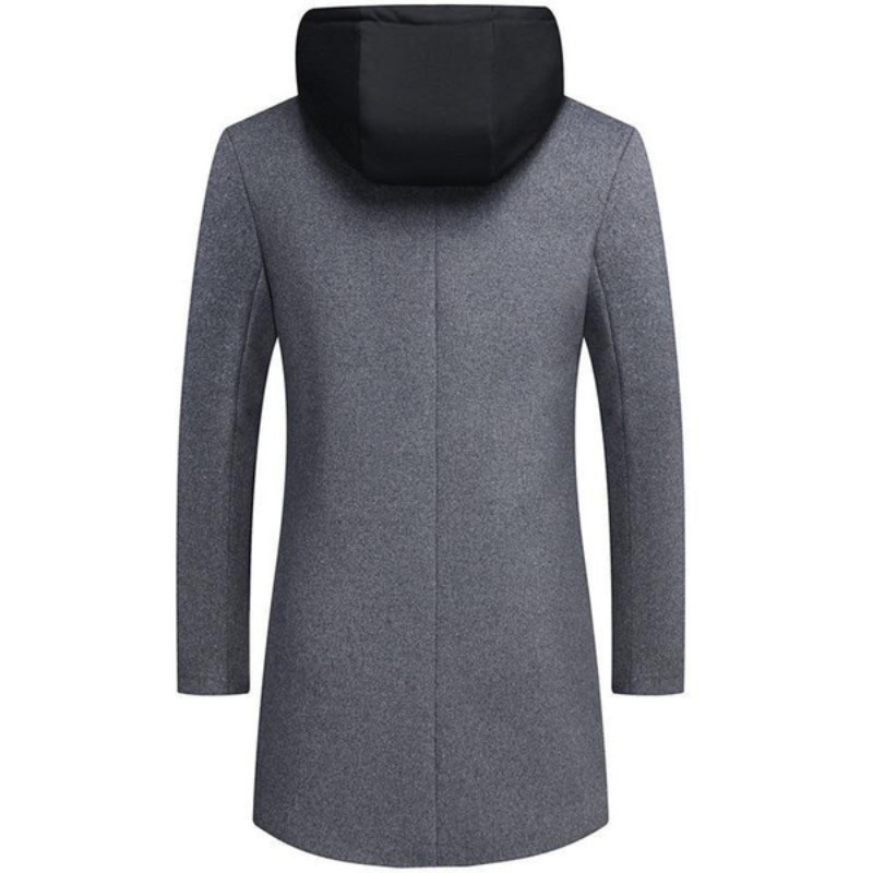 Men's Longline Hooded Coat