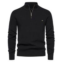 Men's Luxury Half-Zip Sweater - Stylish & Comfortable