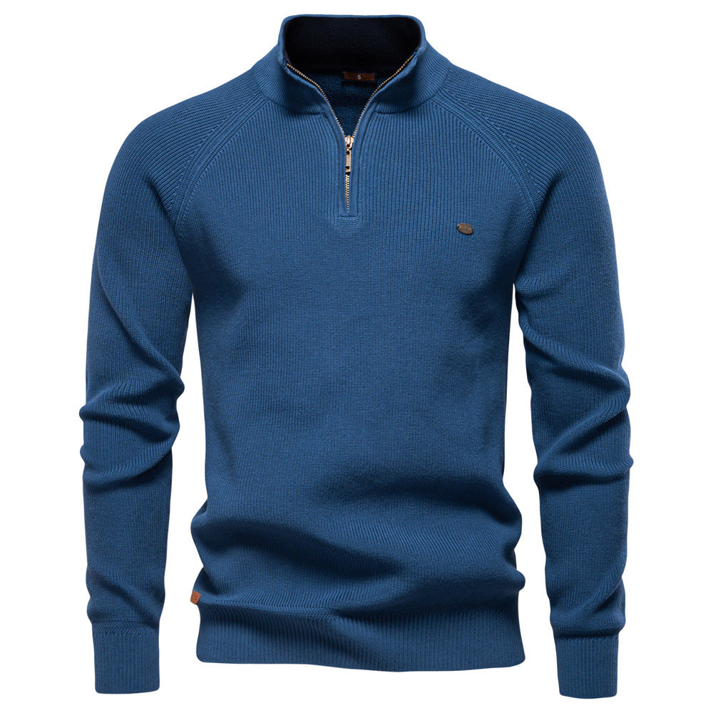 Men's Luxury Half-Zip Sweater - Stylish & Comfortable