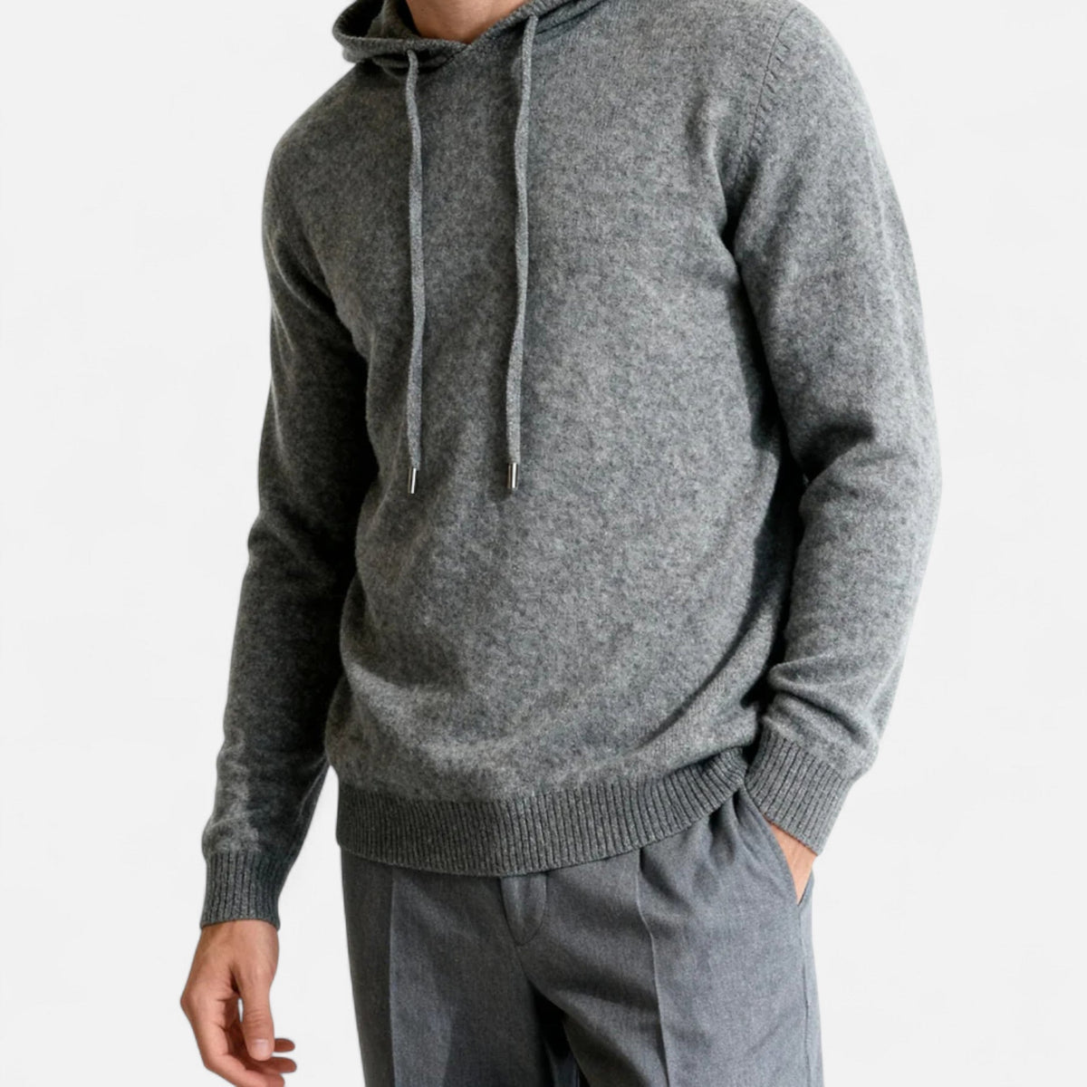 Men's Minimalist Luxury Hoodie for Everyday Elegance
