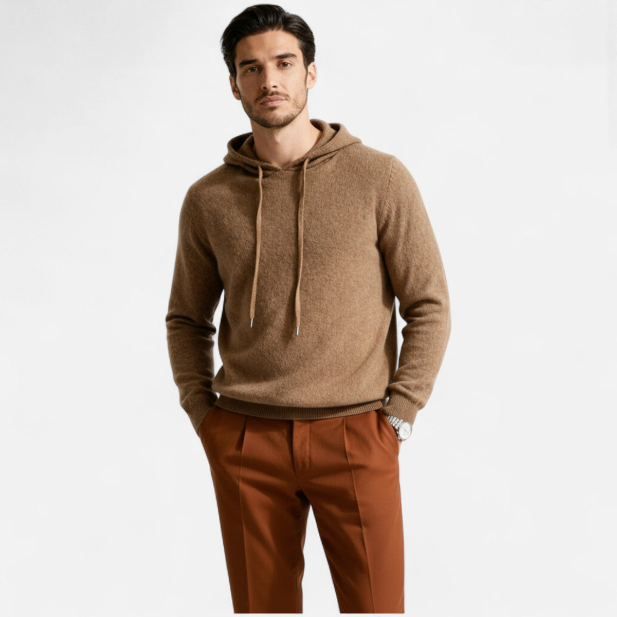 Men's Minimalist Luxury Hoodie for Everyday Elegance
