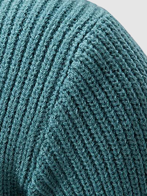 Men's Mock Neck Color-Block Sweater