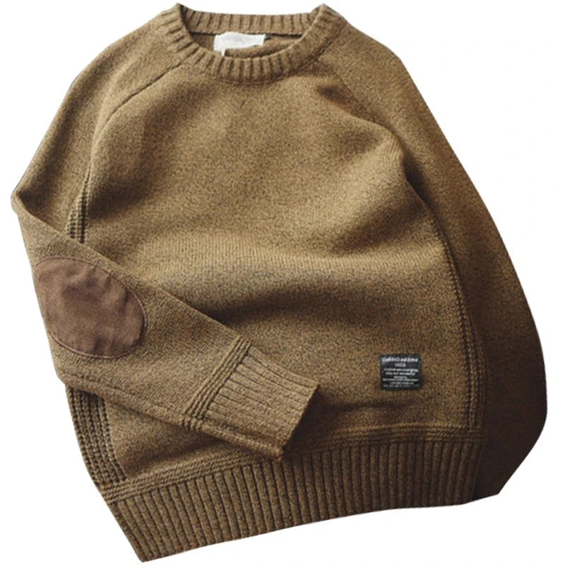 Men's Oversized Patchwork Sweater