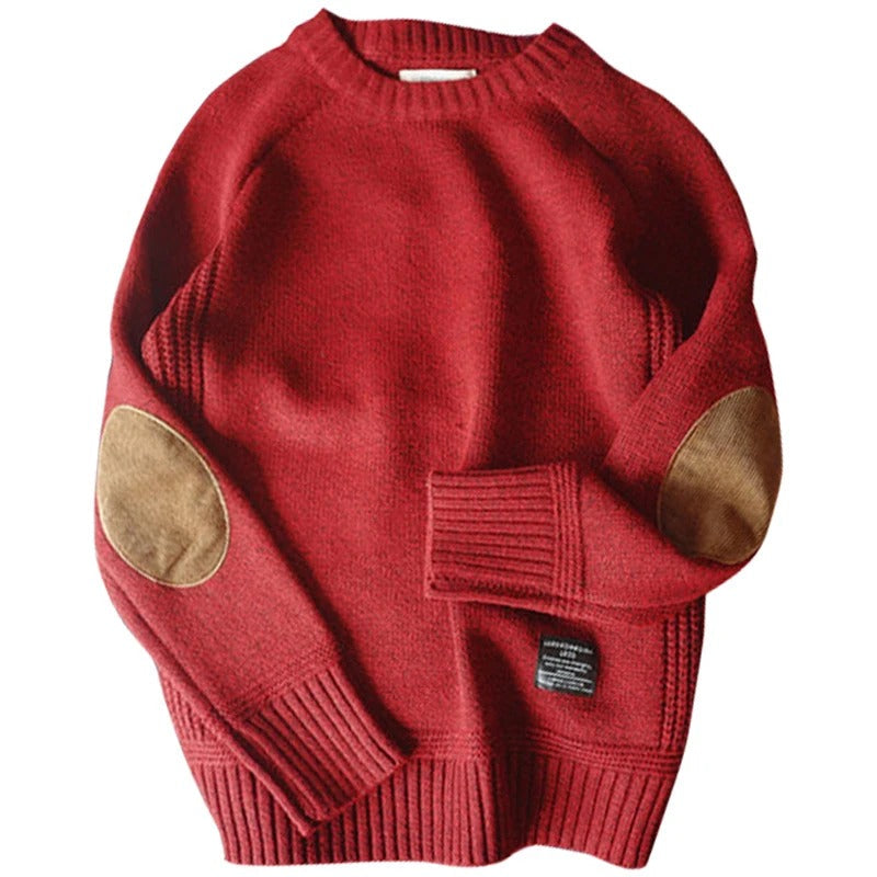 Men's Oversized Patchwork Sweater