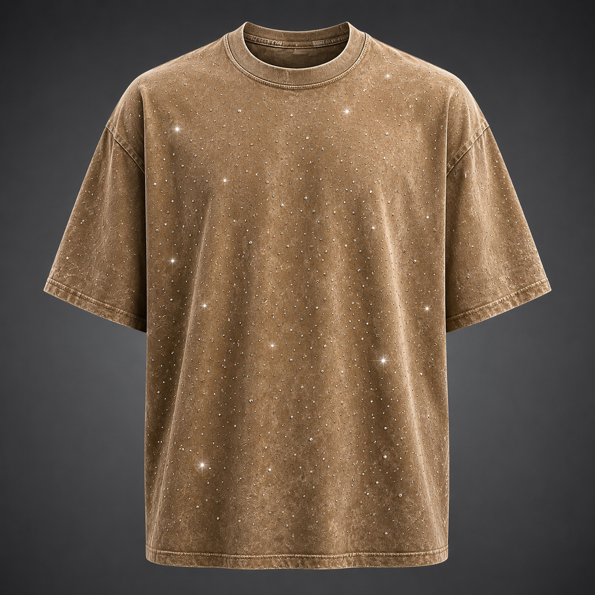 Men's Oversized Rhinestone T-Shirt