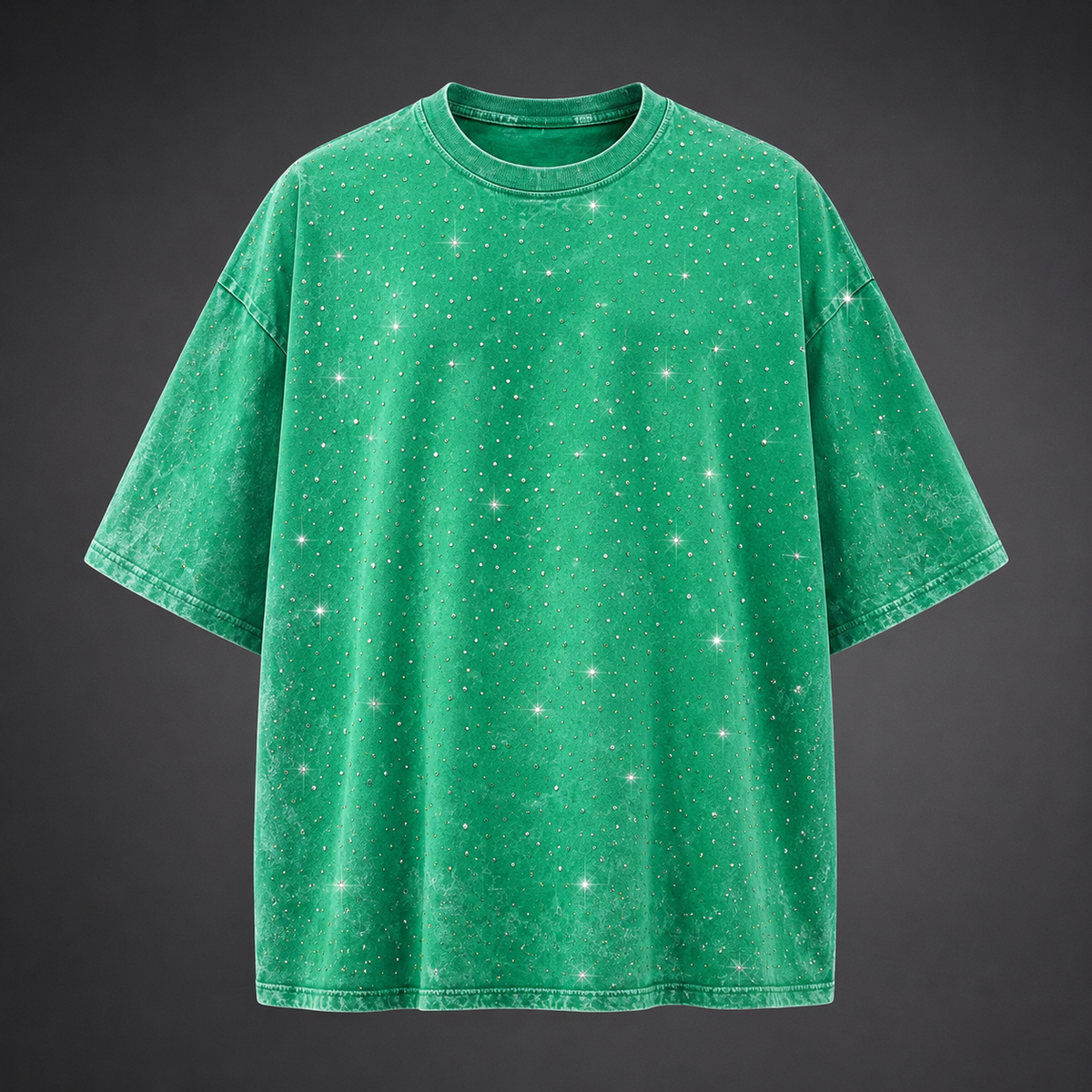 Men's Oversized Rhinestone T-Shirt