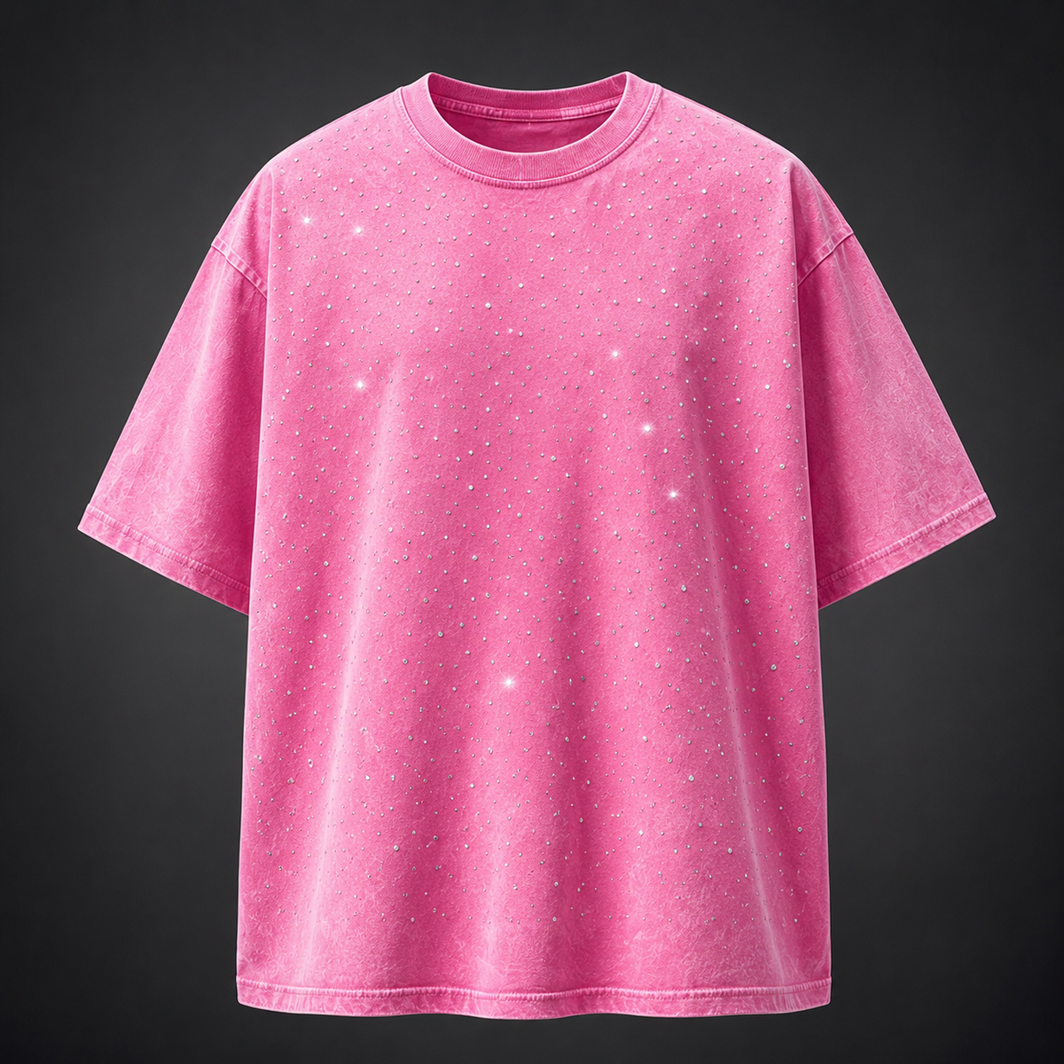 Men's Oversized Rhinestone T-Shirt