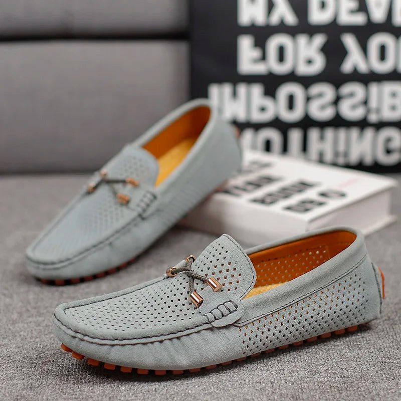 Men's Perforated Slip-On Driving Loafers