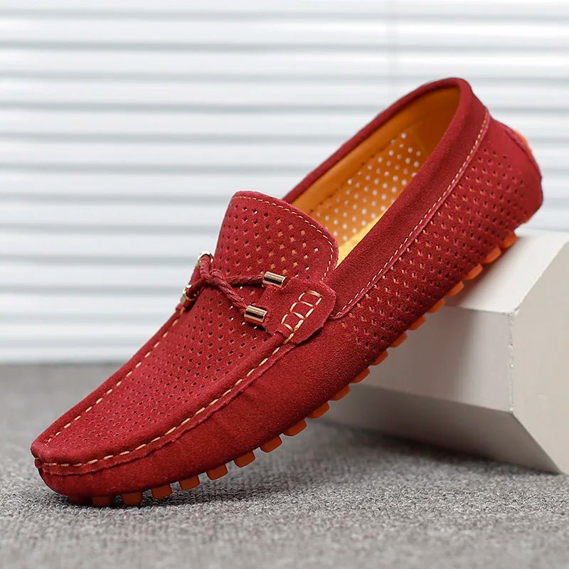Men's Perforated Slip-On Driving Loafers