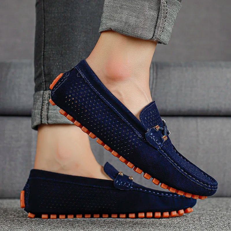 Men's Perforated Slip-On Driving Loafers