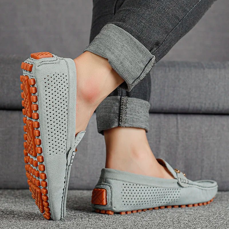 Men's Perforated Slip-On Driving Loafers