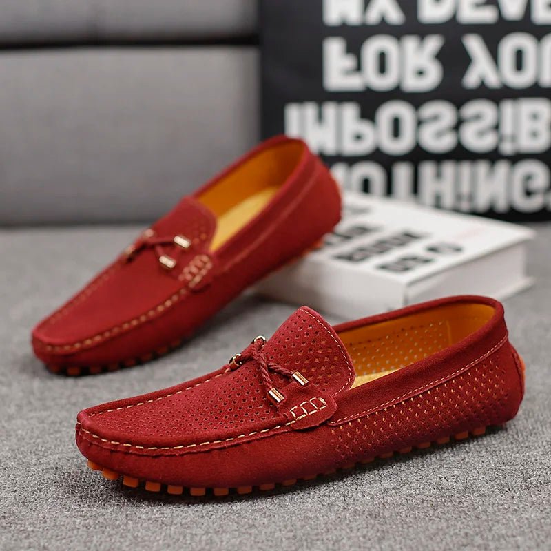 Men's Perforated Slip-On Driving Loafers