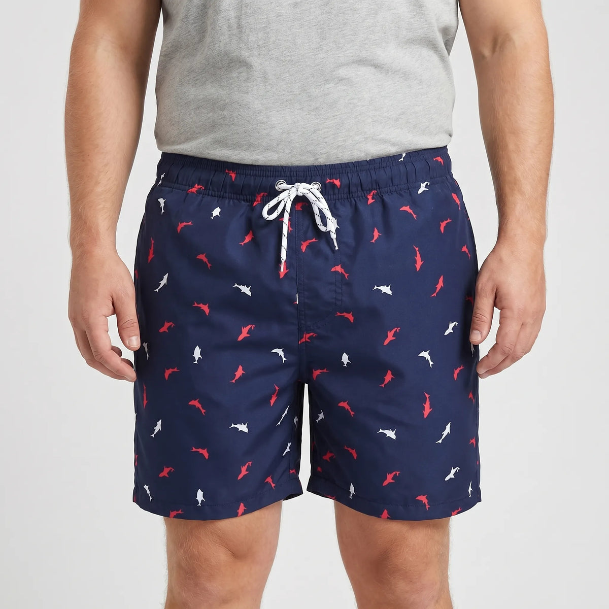 Men's Quick-Dry Printed Swim Trunks