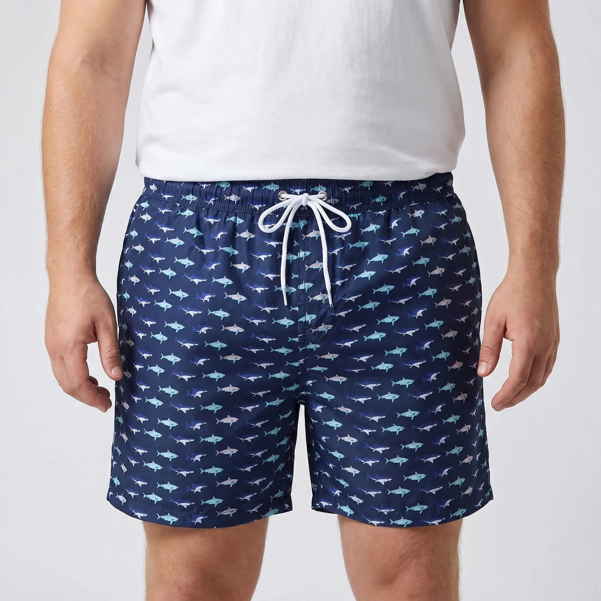 Men's Quick-Dry Printed Swim Trunks