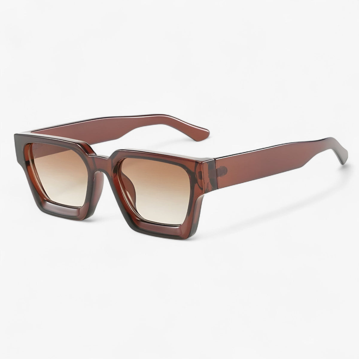 Men's Retro Square Sunglasses - UV400 Protection