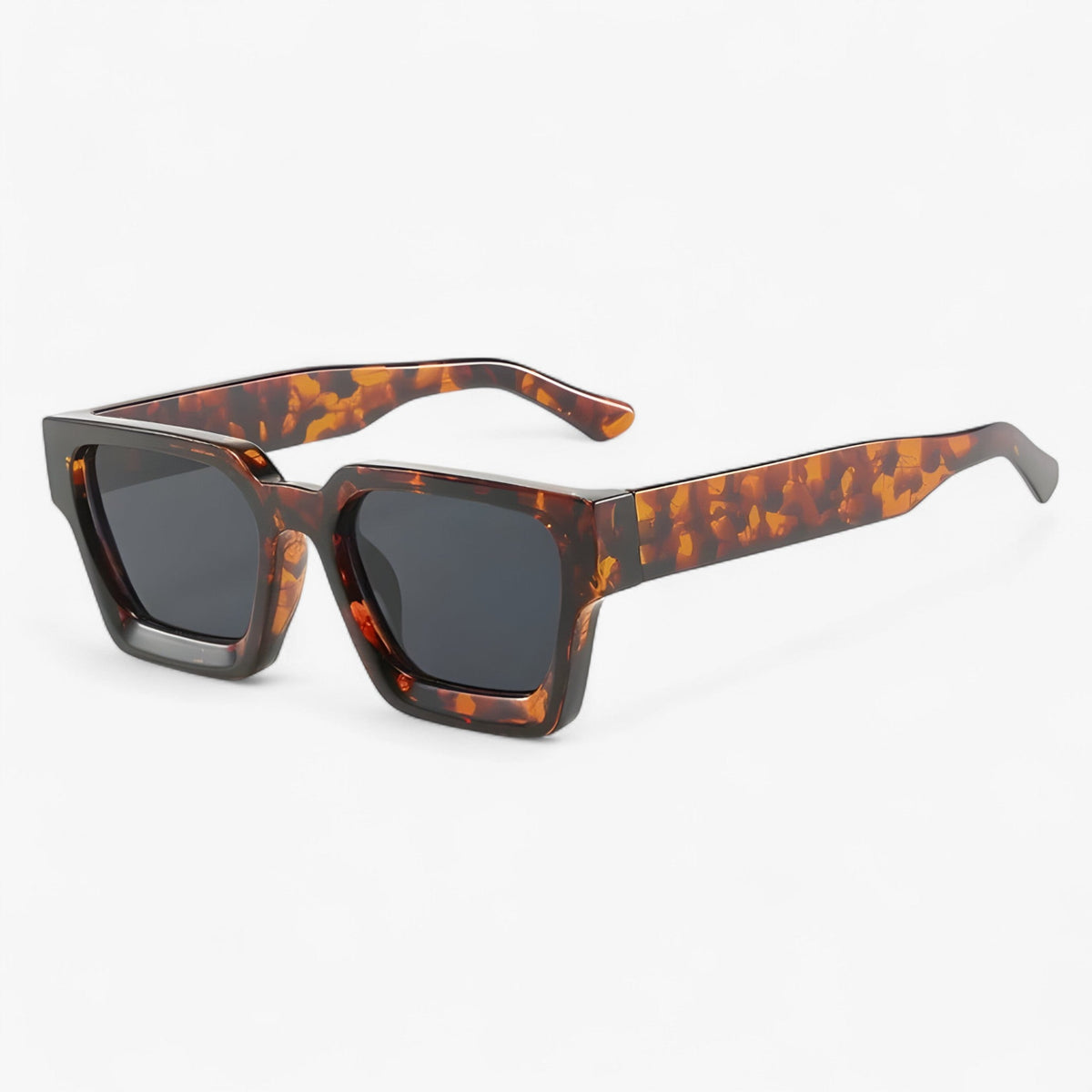 Men's Retro Square Sunglasses - UV400 Protection