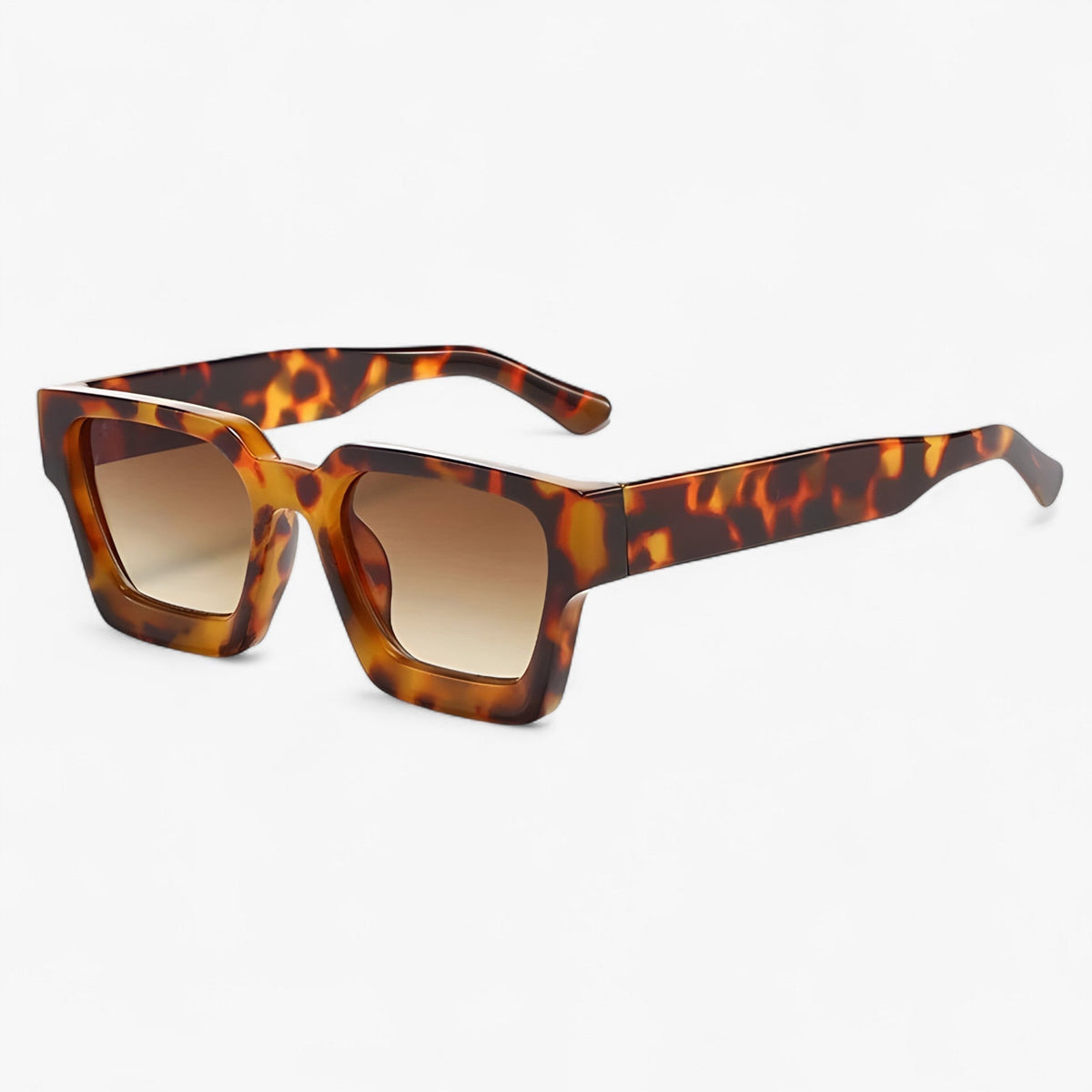 Men's Retro Square Sunglasses - UV400 Protection