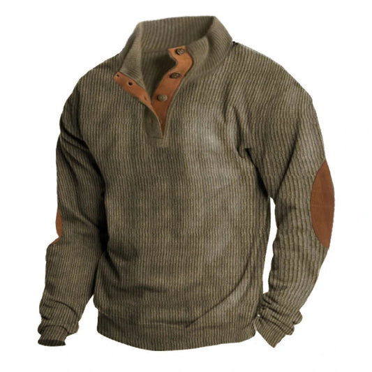 Men's Rib- Quarter-Button Sweater