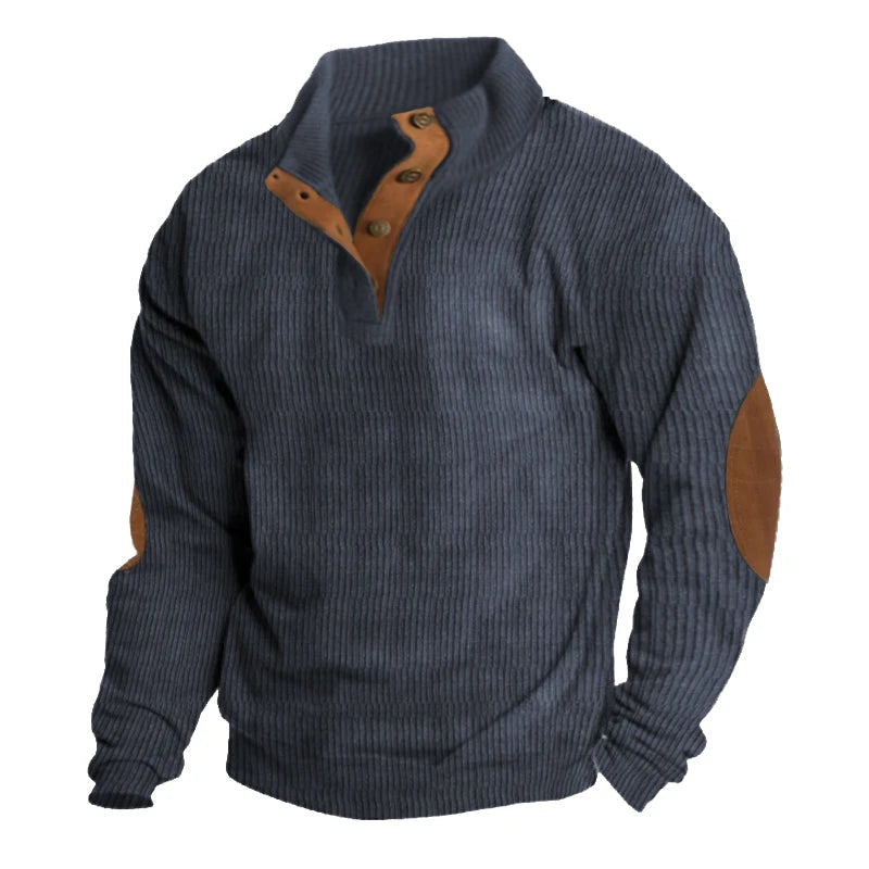 Men's Rib- Quarter-Button Sweater