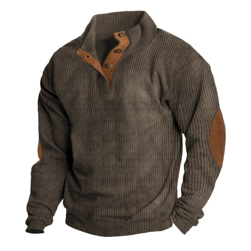 Men's Rib- Quarter-Button Sweater